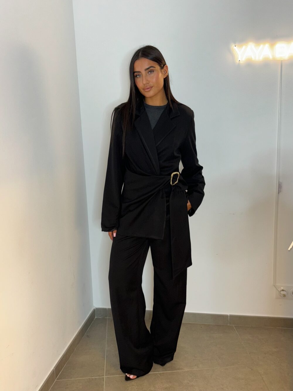 ENSEMBLE BLAZER NOIR CEINTURÉ – Image 7