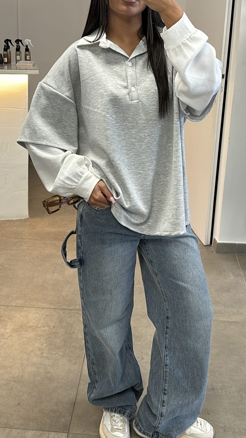 CHEMISE TEE SHIRT GRIS – Image 4