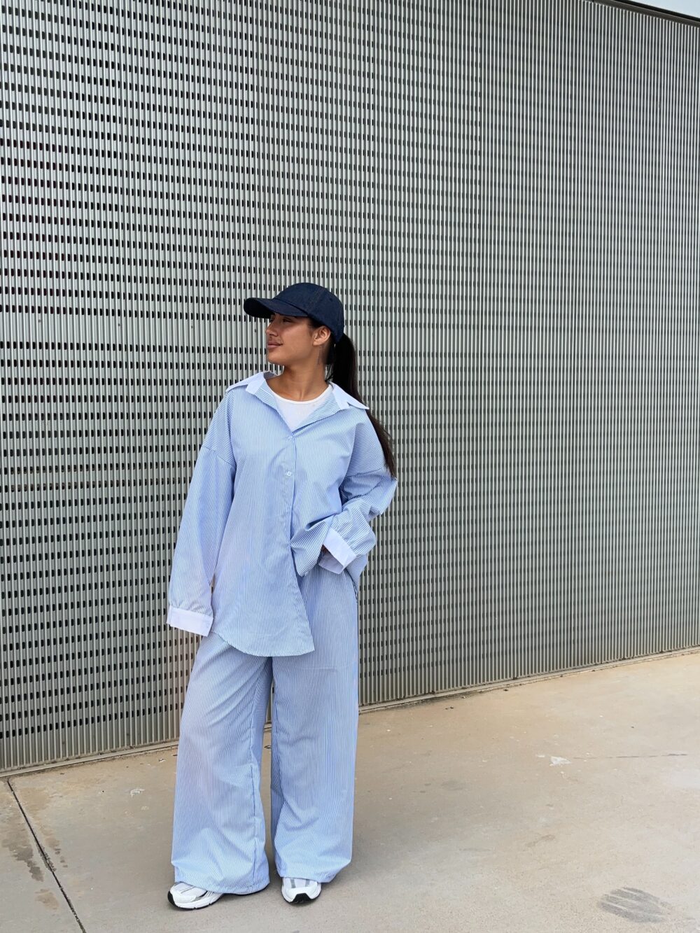 ENSEMBLE CHEMISE BLEU