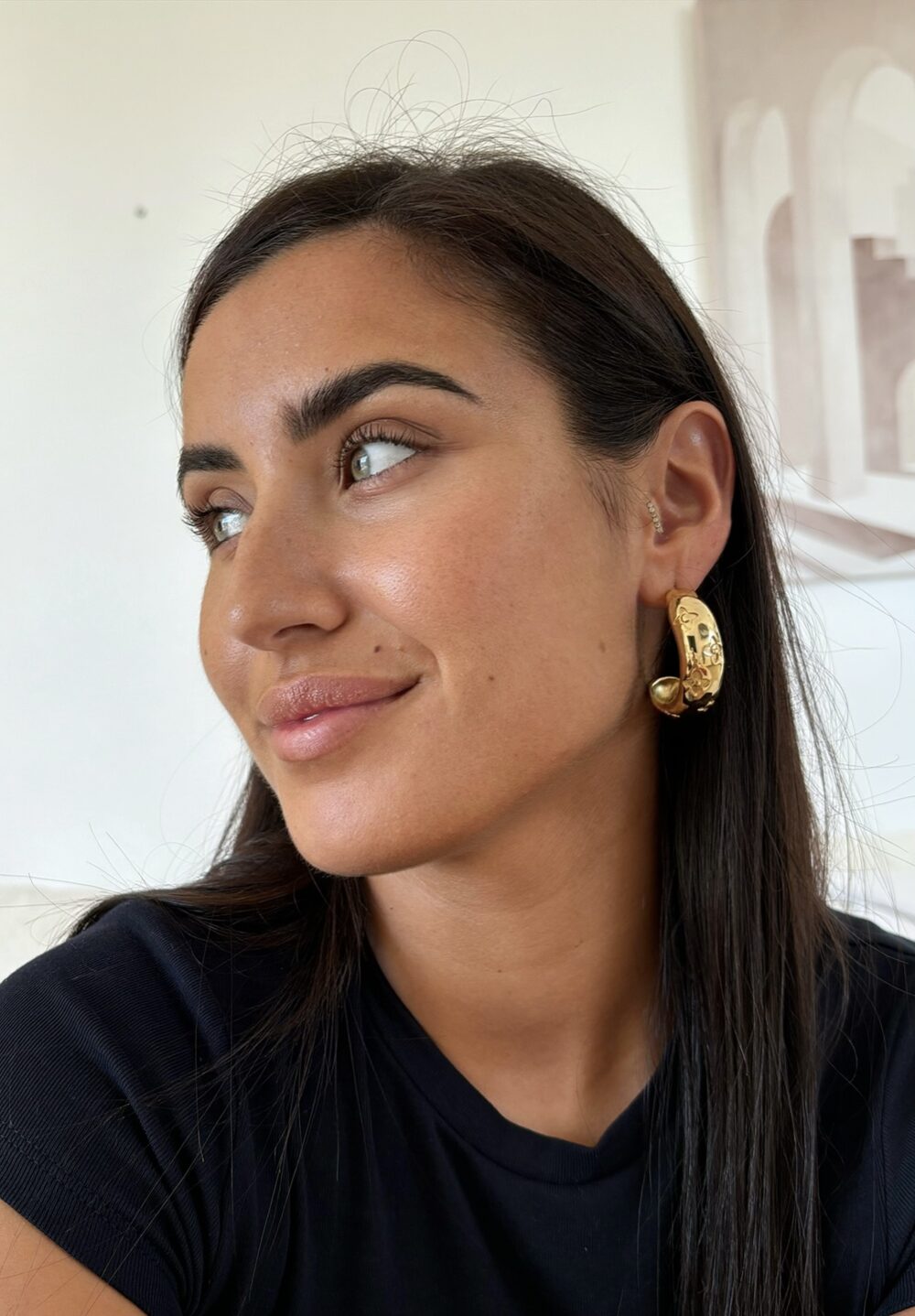 BOUCLES D’OREILLES CRÉOLES DORÉE