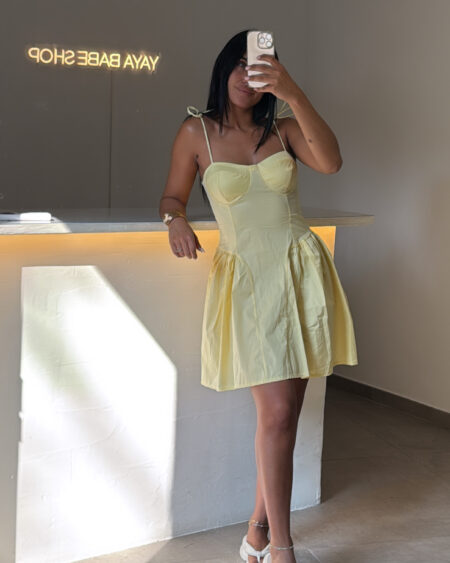 ROBE COURTE JAUNE