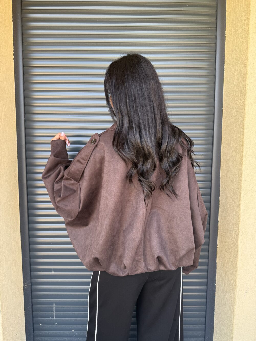 VESTE EN DAIM MARRON – Image 7