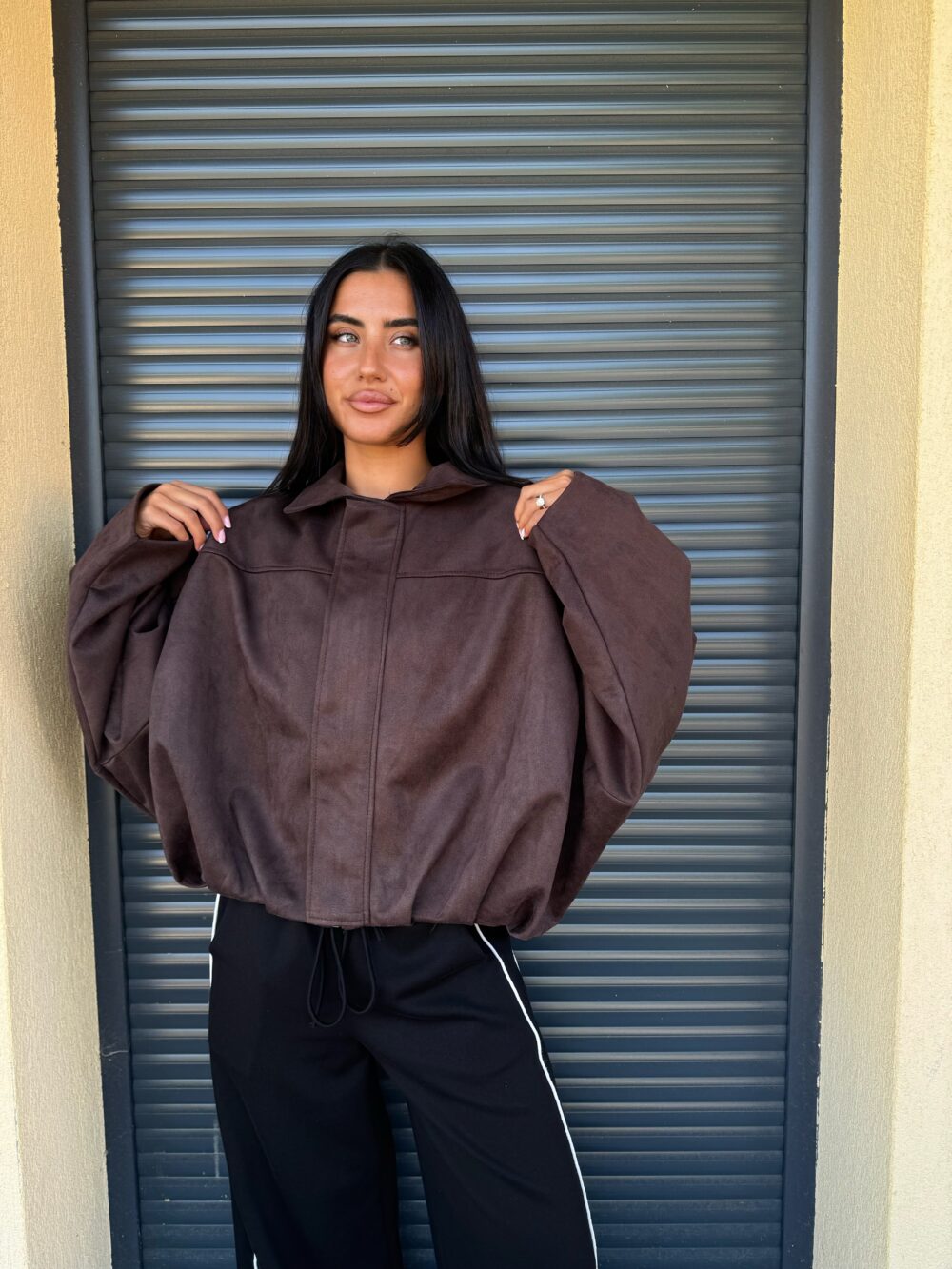 VESTE EN DAIM MARRON – Image 6