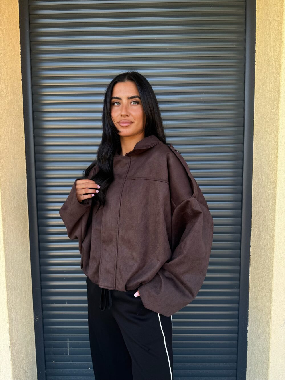 VESTE EN DAIM MARRON – Image 5